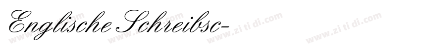 Englische Schreibsc字体转换